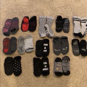 Pure Barre sticky socks bundle- 13 pairs